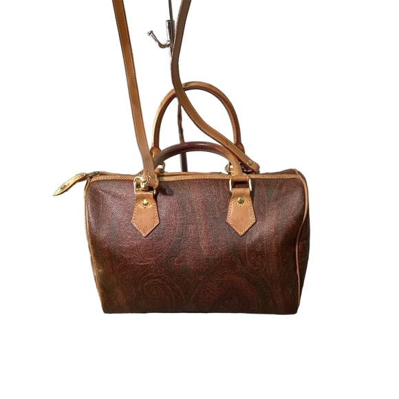 Vintage Etro Paisley Duffle Bag Multicolor Women's satchel crossbody - Picture 2 of 7